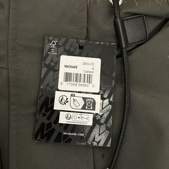 MACKAGE JENI-FZ CARBON S -2 in 1 ladies Down Parka - Picture 8 of 10